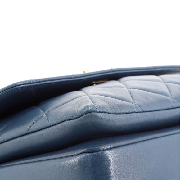 Chanel Trendy CC Top Handle Bag Quilted Lambskin Small Blue - Picture 7 of 9